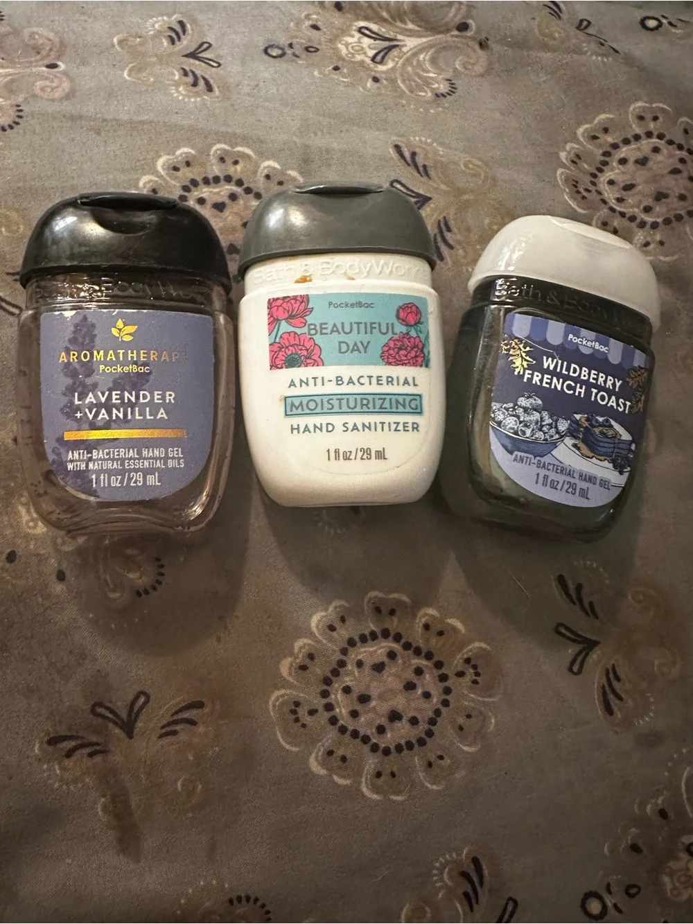 Bath & Body Works PocketBac Hand Sanitizer Trio - White, Purple, Blue